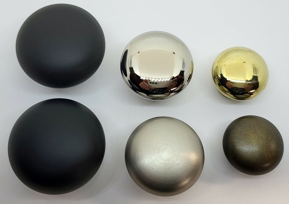 1" 1-1/4" 1-1/2" Solid Brass Spun turned knob desk small cabinet pull handle new