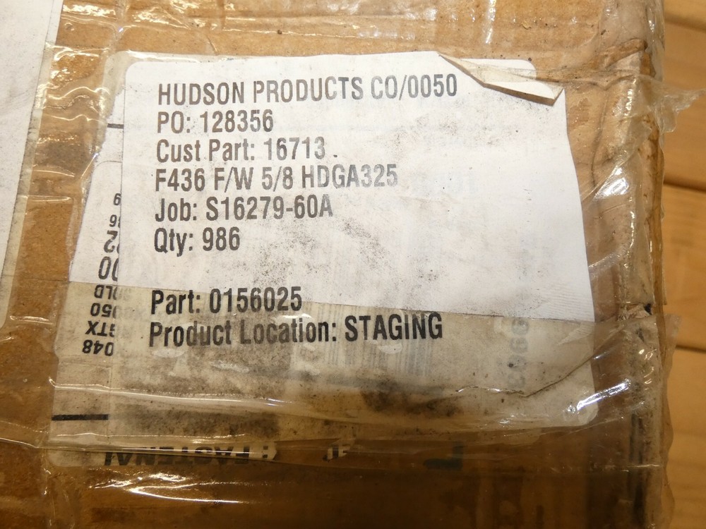 Hudson 5/8" Flat Washer Qty 986