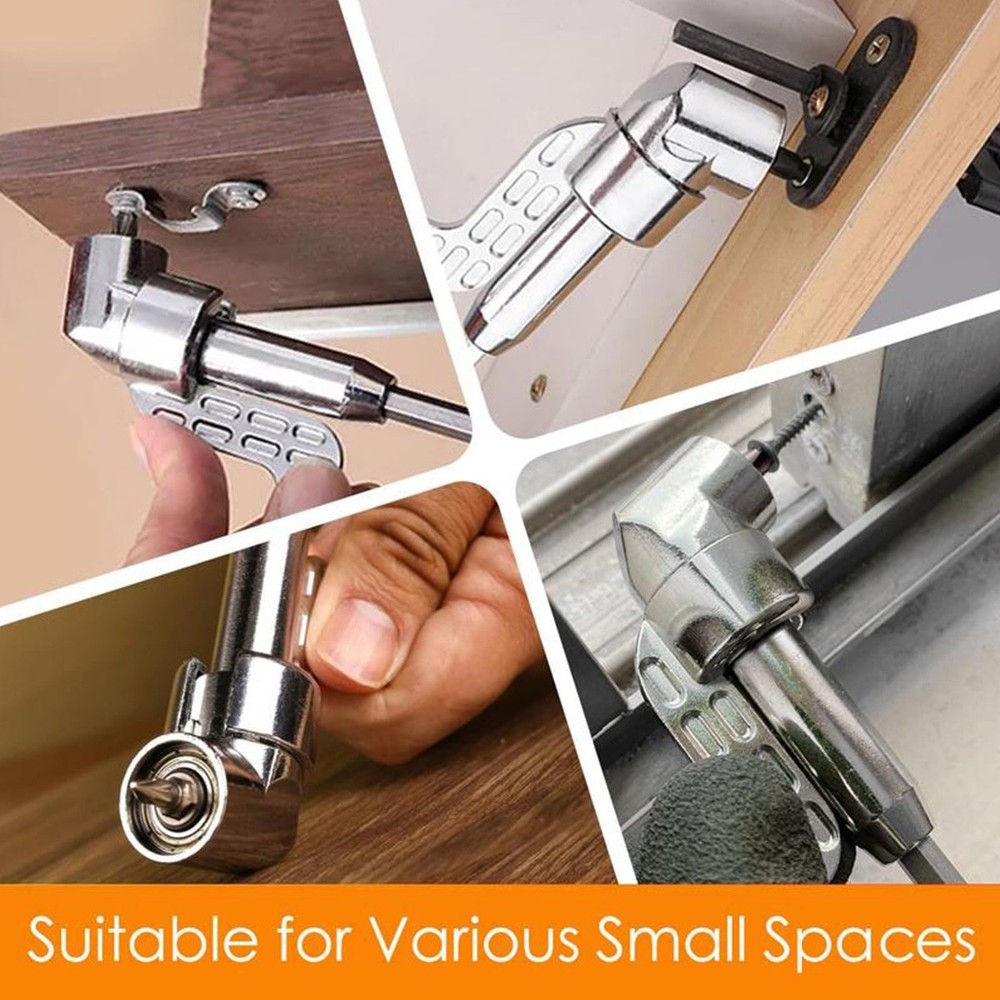 Detachable 90 Degree Screwdriver Right Angle Drill Attachment DIY Socket Adapter