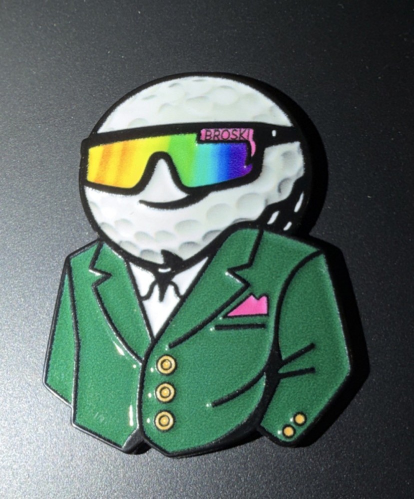 GOLF BALL MARKER - MASTERS JACKET GOLFBALL MAN