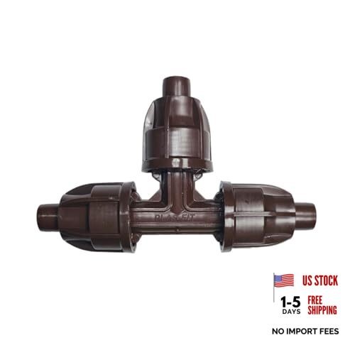 TechLock 17mm Tee – Durable 3-Way Compression Fitting for Drip Irrigation 25