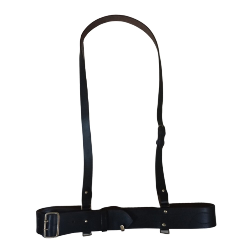 Sam Browne Belt with Shoulder Strap Dark Brown Reproduction Size 80 CMS E768