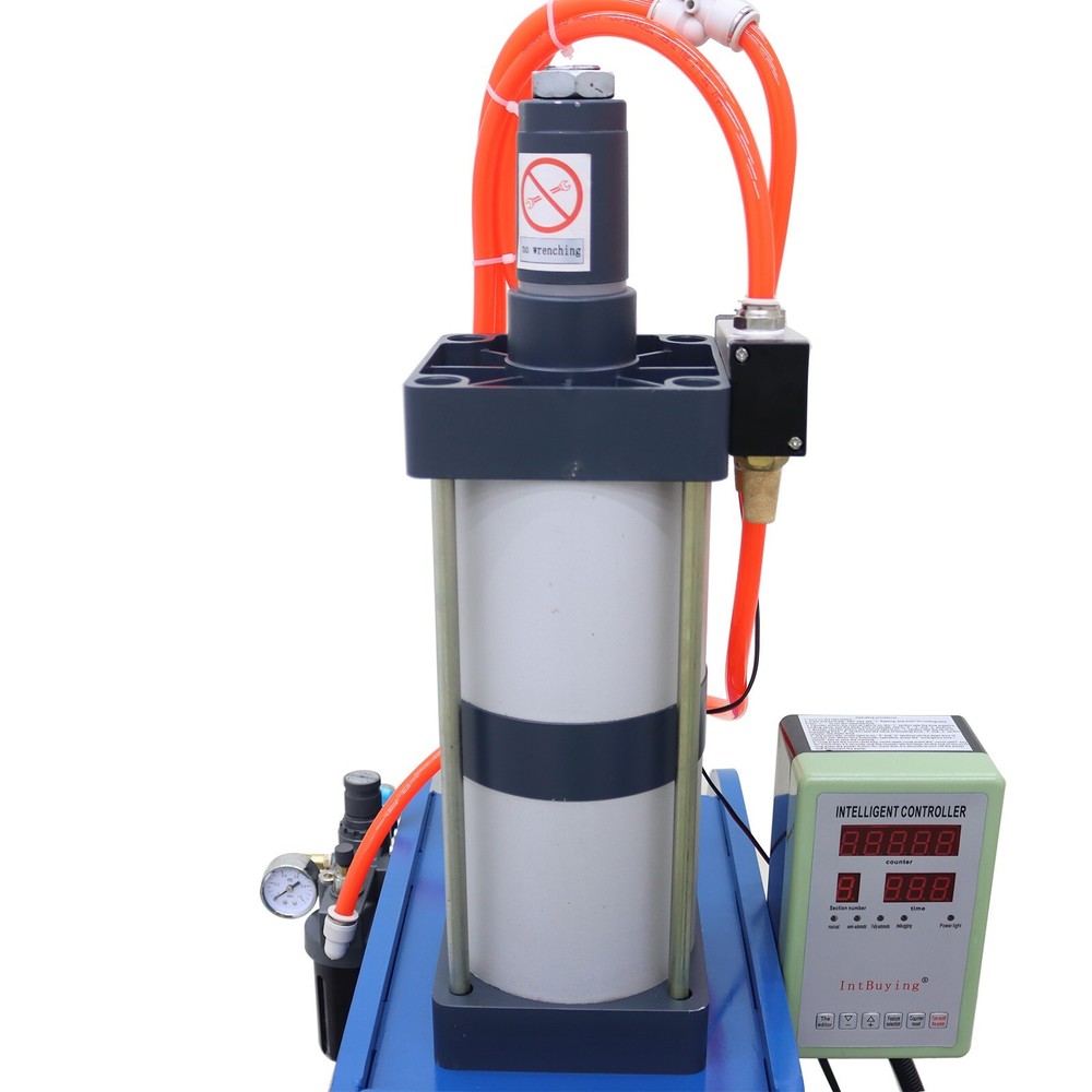 110V Pneumatic Punch Press Machine 3306lb/1500kg with Controller Double Button