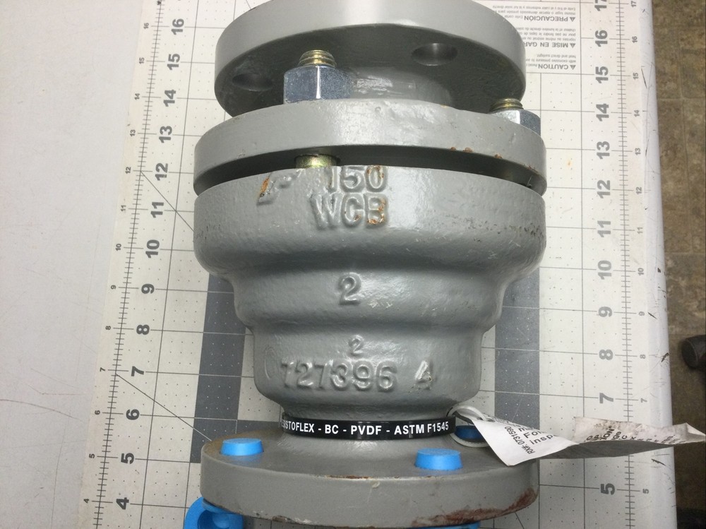 Kynar 2” Poppet Check Valve 150 LB Horizontal - (LDLL4E)