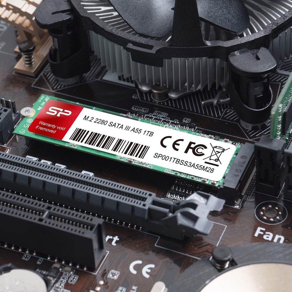 Silicon Power 1TB A55 M.2 SATA M+B Key SSD Internal Solid State Drive 2280 SU...