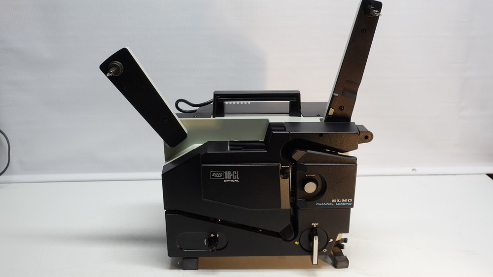 Vintage ELMO 16mm film projector 16-CL Partially working needs rollers