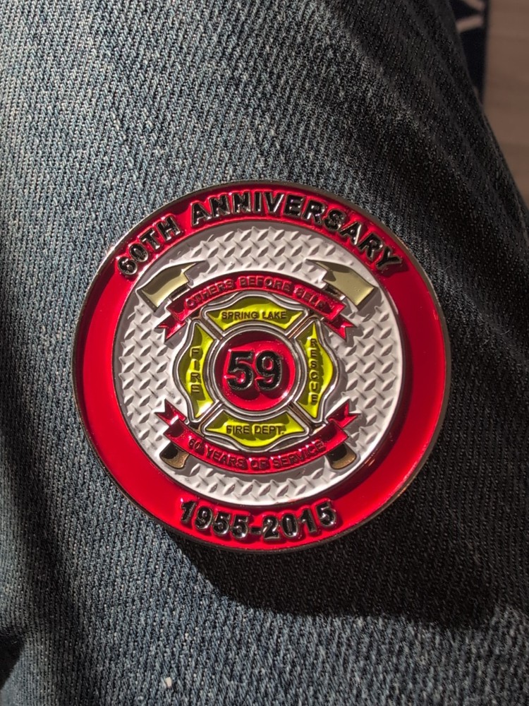 Spring Lake Fire Dept 60th Anniversary Challenge Coin