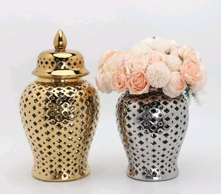Operitacx Ceramic Ginger Home Office Decor GoldenM