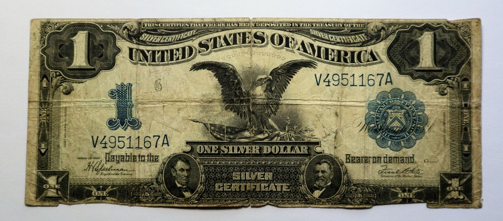 KEY 1899 1$ BLACK EAGLE SILVER CERTIFICATE