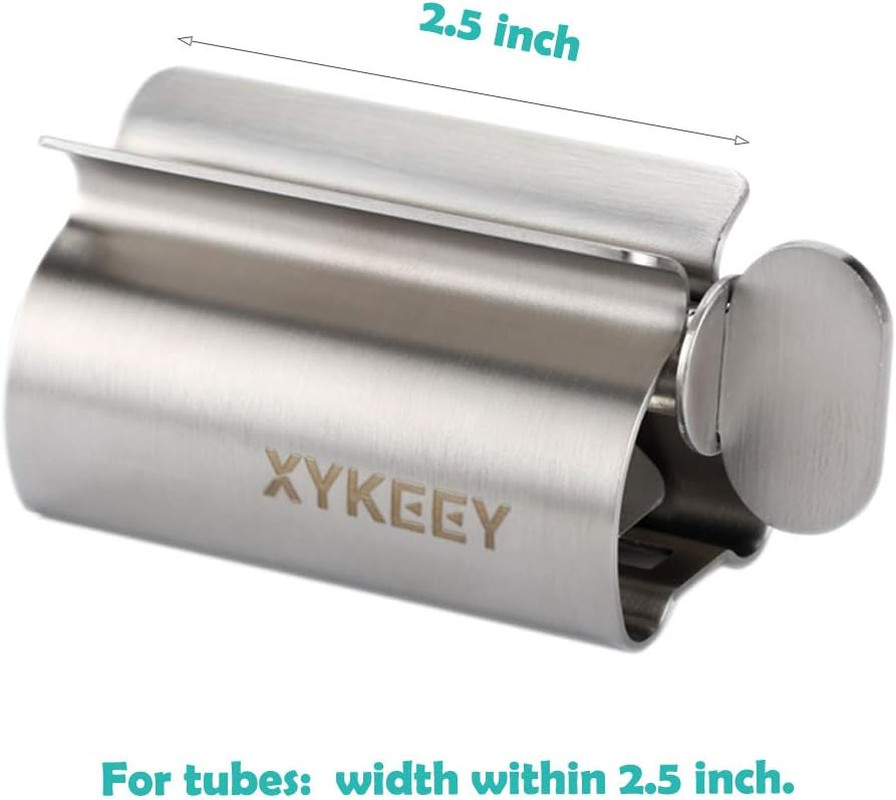 Toothpaste Tube Squeezer - Set of 3 Toothpaste Squeezer Rollers, Metal Toothpast