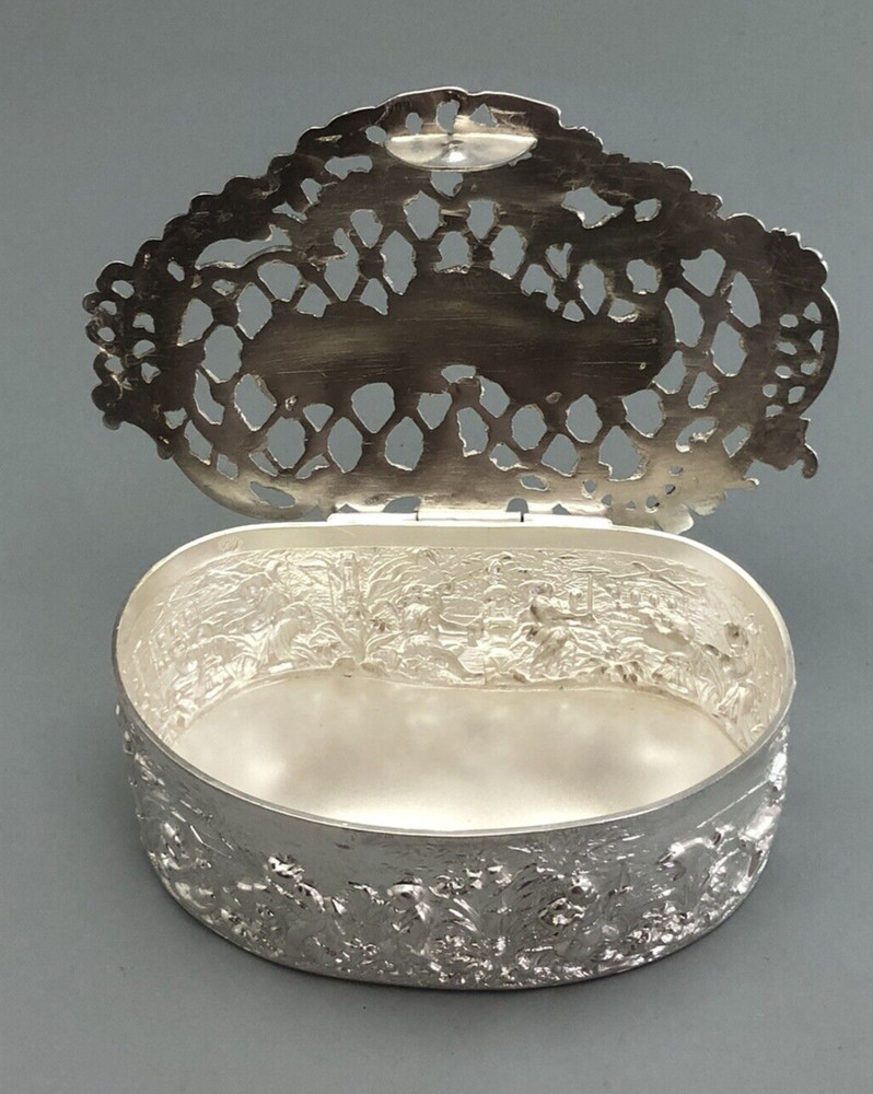 Edwardian Silver Potpourri Box Thomas Smith Edinburgh 1908 AGGZX