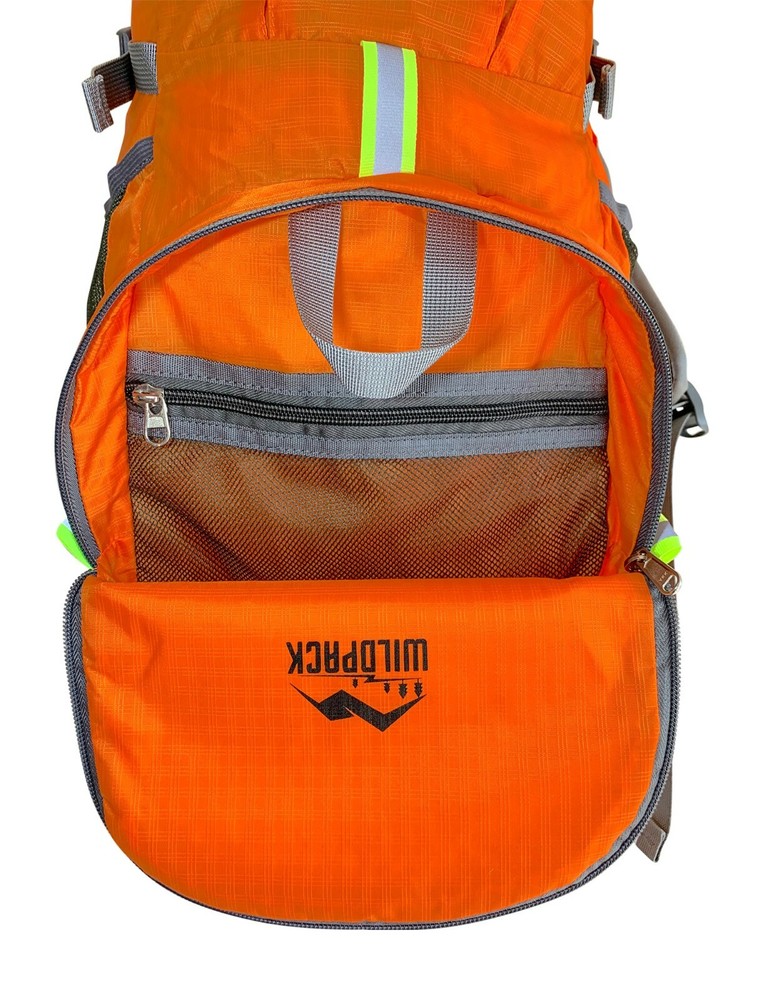 Backpack, Collapsible, Foldable Travel Pack, Packable, Durable--Orange