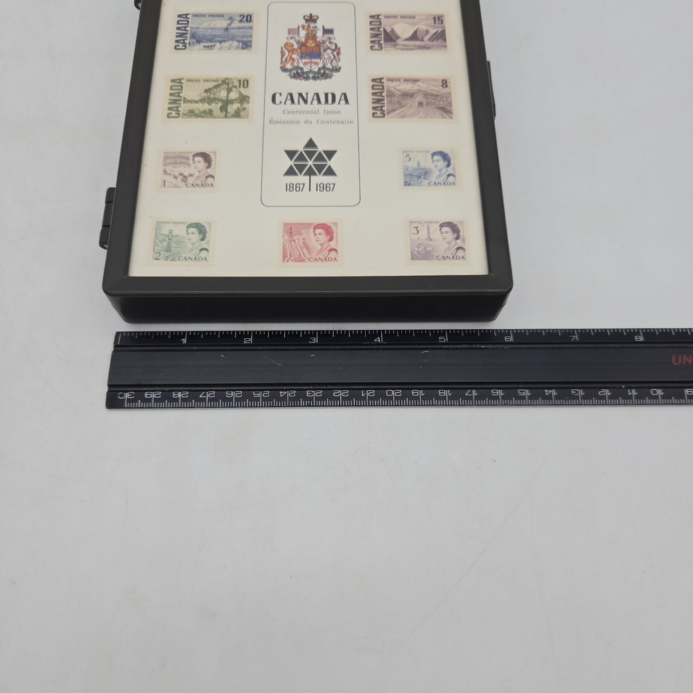 Canada Stamp Box Display Case - Centennial Issue 1867-1967 Souvenir Postage Box