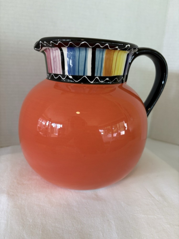 Serape Collection By Nancy Green Painted Pitcher
