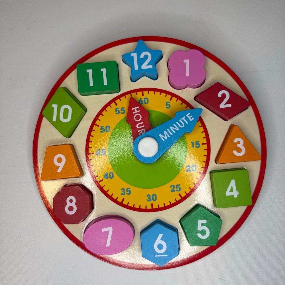 Melissa & Doug Shape Sorting Clock Wood