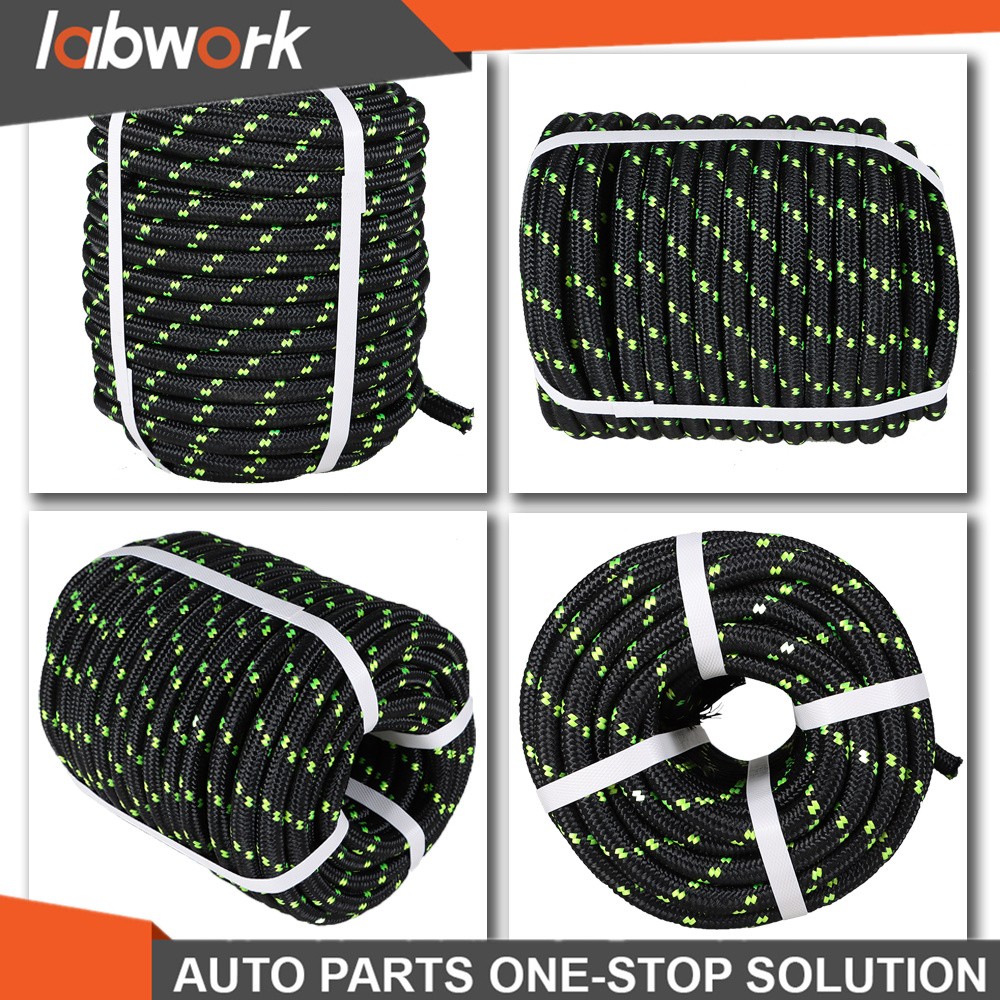 Labwork Double Braid Polyester Bull Rope 6180Lbs Breaking Strength 1/2" × 200'