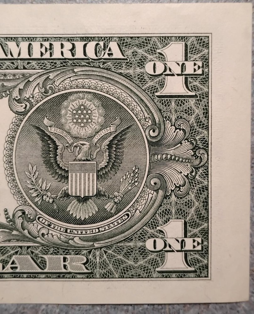 Currency Mint Error Miscut 2017 A $1 Note J35202399A