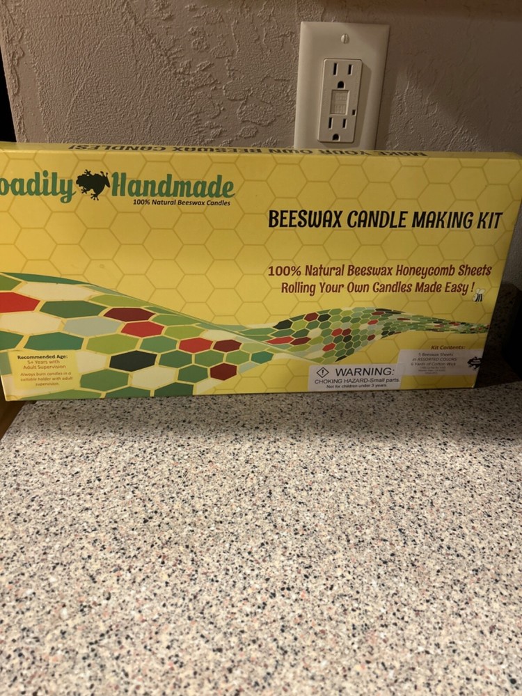 Make Your Own Beeswax Candle Kit - Includes 10 Full Size 100% Beeswax Honeyco...
