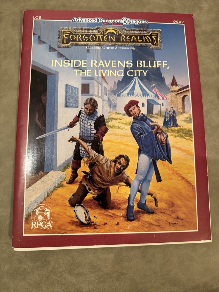 TSR Dungeons & Dragons Forgotten Realms Ravens Bluff Adventure Modules LC 1-4