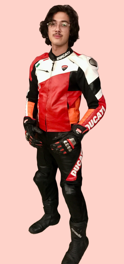 Customized Leather Motorcycle Riding Safety Suit