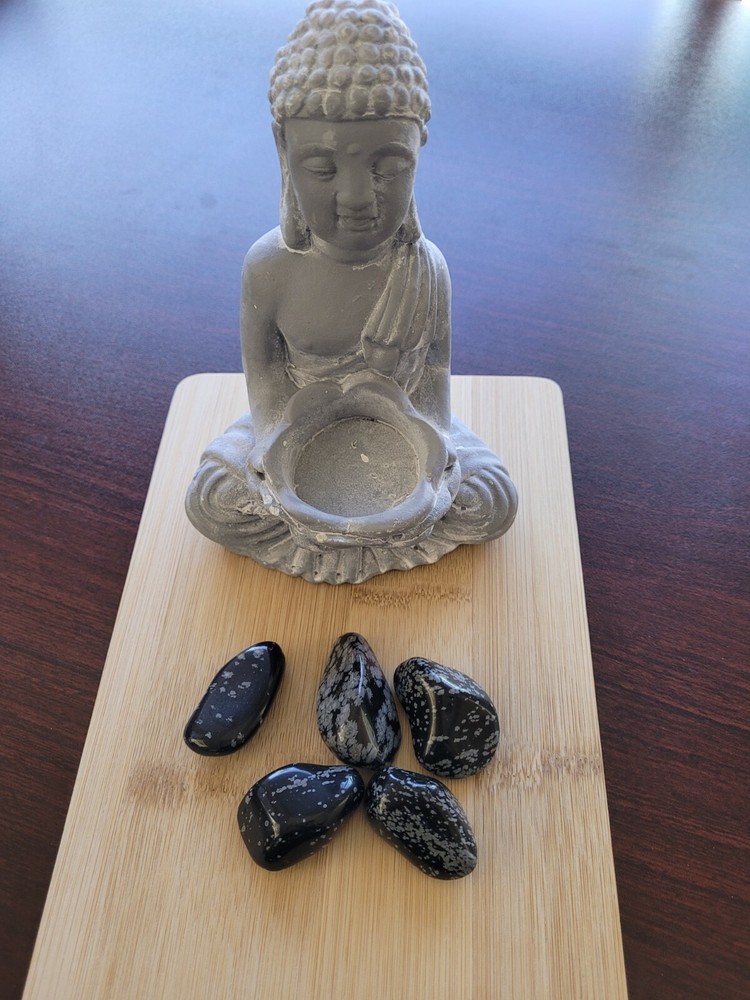 Snowflake Obsidian Tumbled Crystal