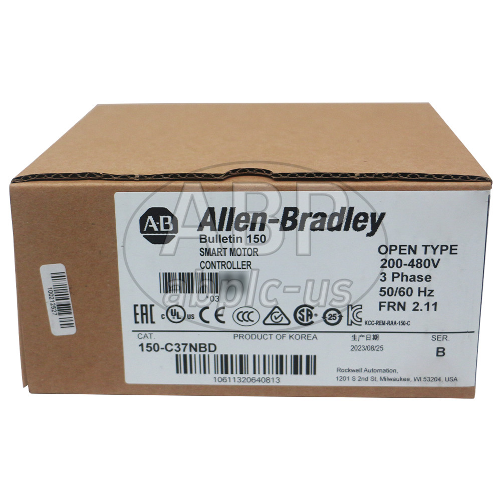 New Allen-Bradley 150-C37NBD SMC-3 37A Smart Motor Controller