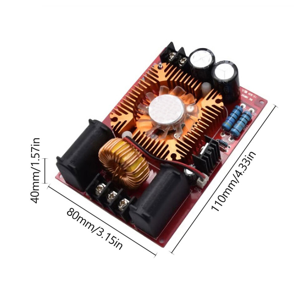 ZVS Tesla Coil Flyback Driver Power Supply Generator Board Ignition coil Fan R#