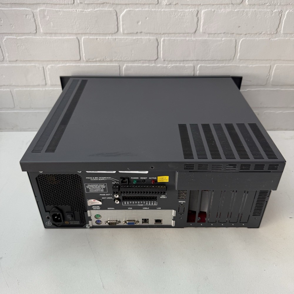 Rauland-Borg Telecenter Rackmount Paging Intercom Controller Server VGA USB LAN