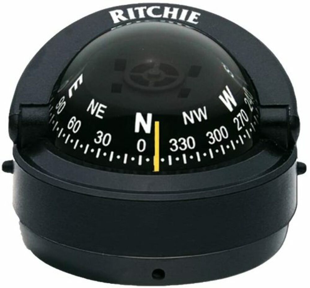Ritchie Explorer Compass S-53 Traditional  Black Surface Mount Boat Marine Light