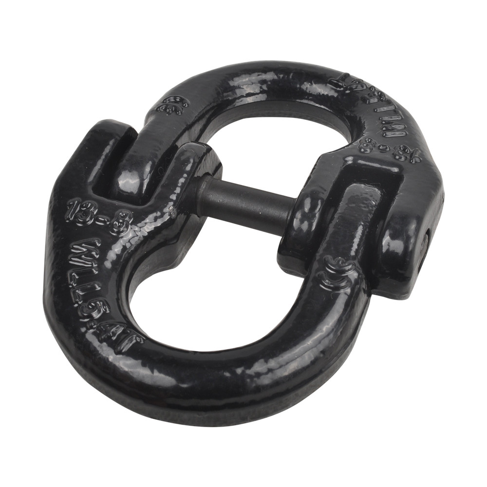 2Pcs 1/2" Grade 80 Coupling Link, Hammerlink, Hammer Lock Chain Connector Black