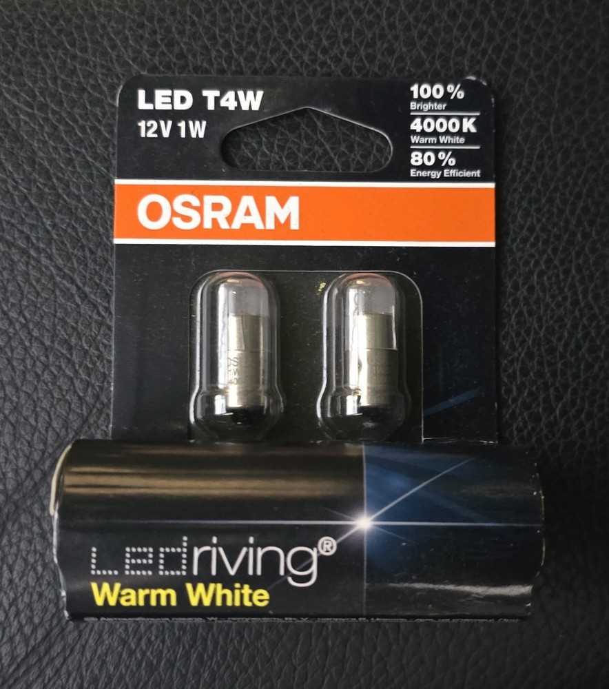 OSRAM LED T4W 4000k warm white lights
