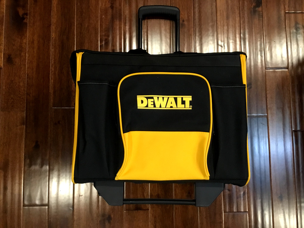 New Dewalt Site-Ready Large Rolling Heavy Duty Tool Bag With Telescoping Handle