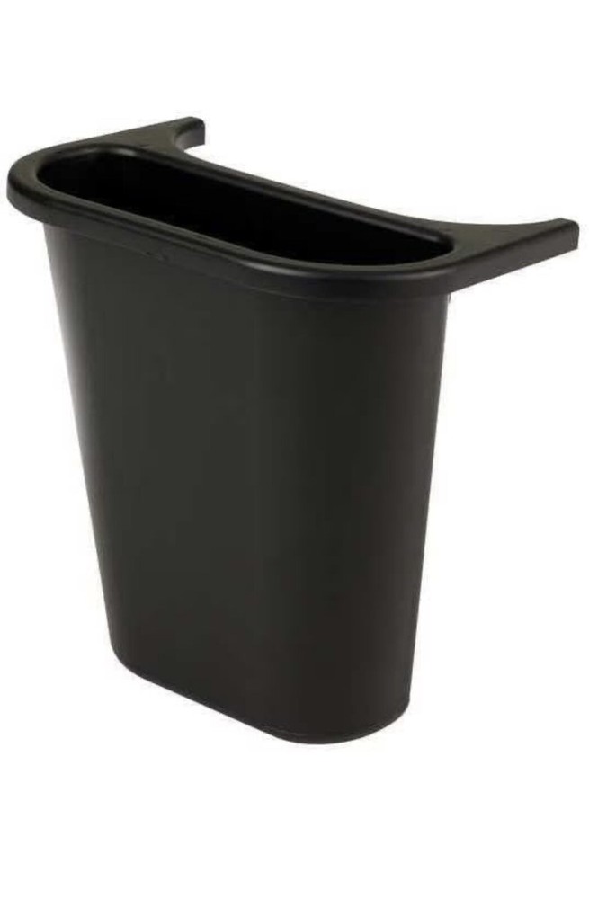 Rubbermaid Commercial FG295073BLA1.1875 Gal Rectangular Recycling Bin, Open