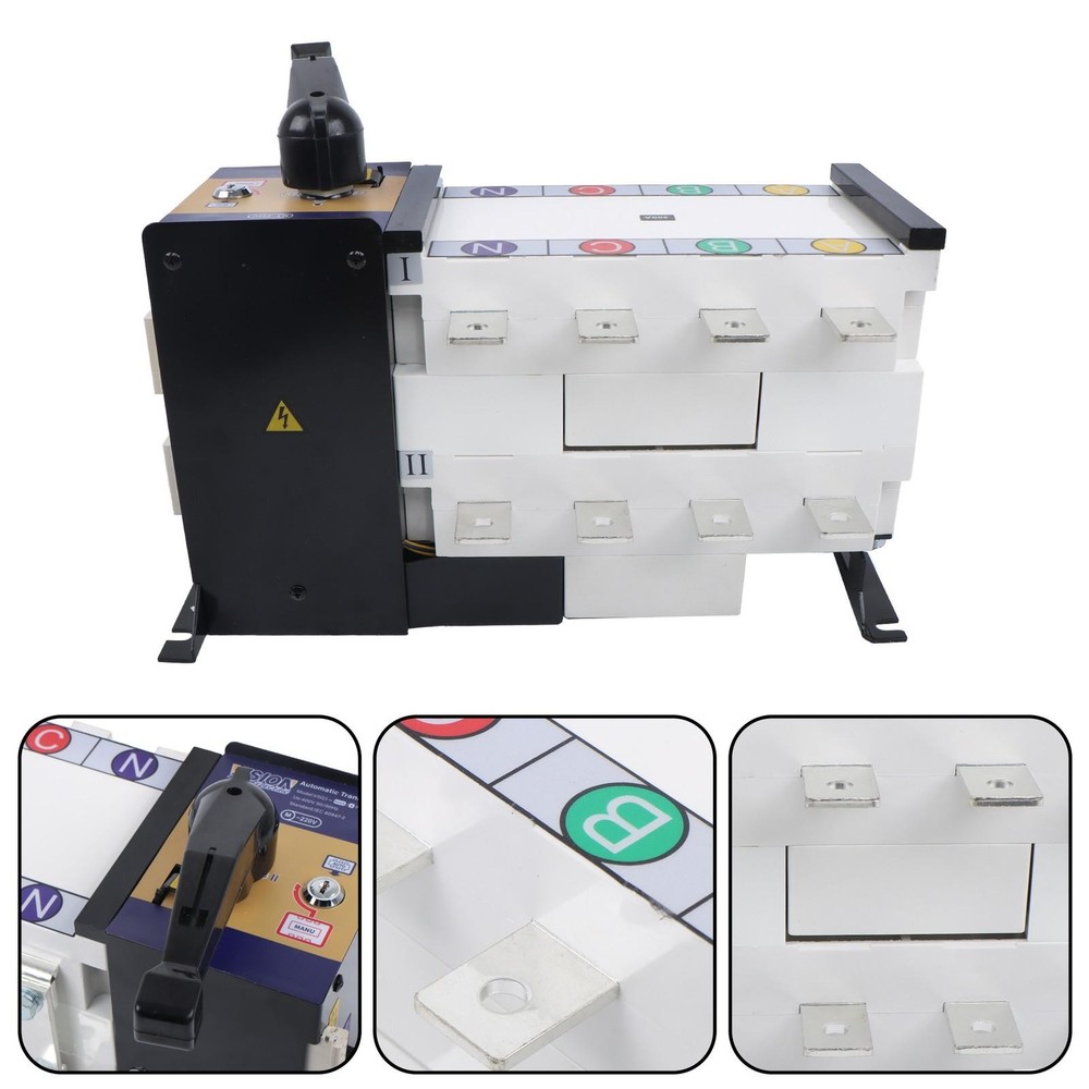 ATS 400A 4P 110/220V Grid to AC Generator Industrial Automatic Transfer Switch