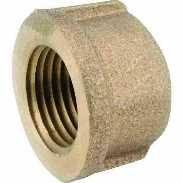 1/2" inch Brass Cap (Lead Free) Female Threaded IPS