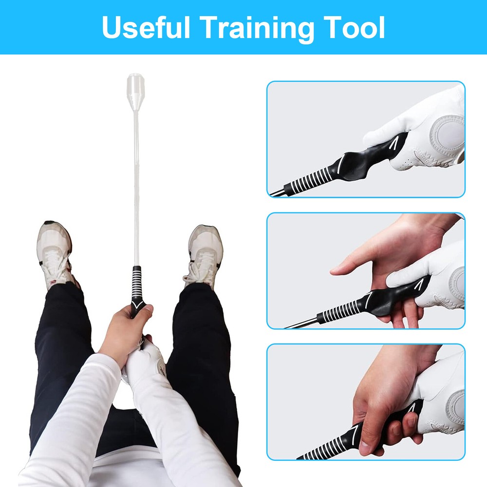 2x Golf Swing Training Comfortable Grip Standard Practice Aid Right Hand Trainer
