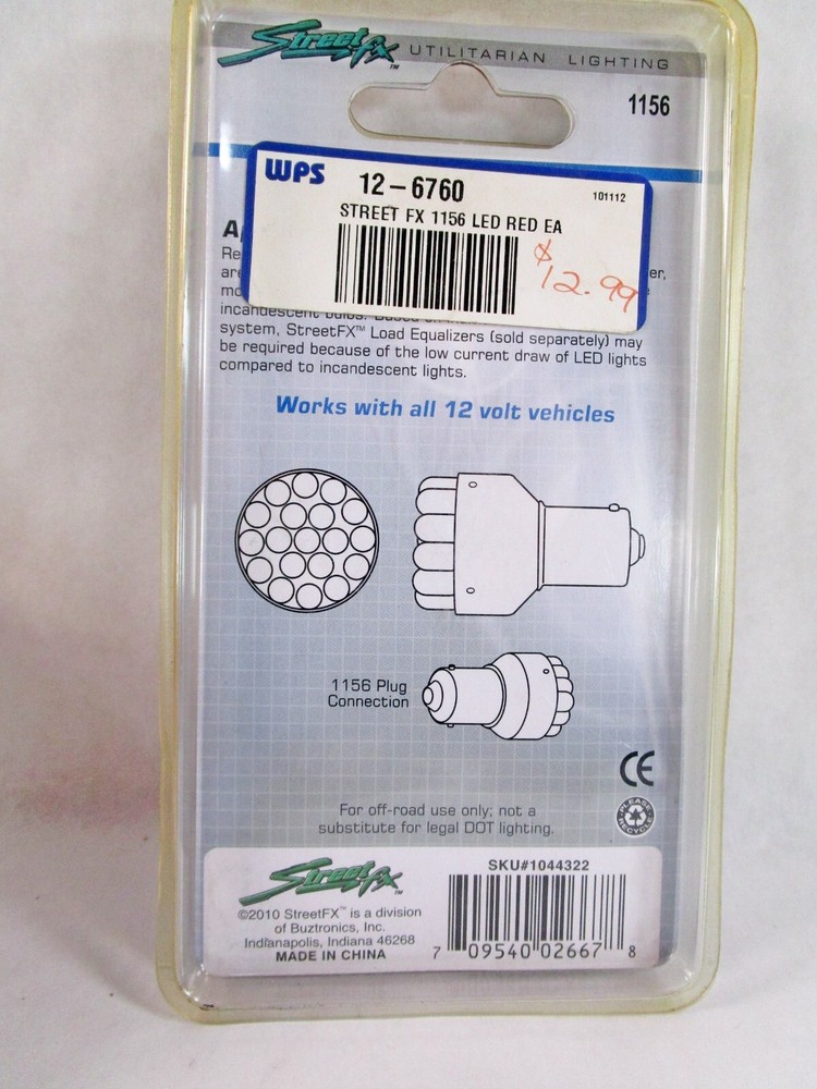 Street FX 1156 Replacement Bulbs Red LEDs