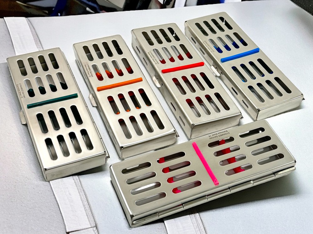 3 Piece-Sterilization Cassette For 5 Instruments Veterinary, Lab, Surgical Tools