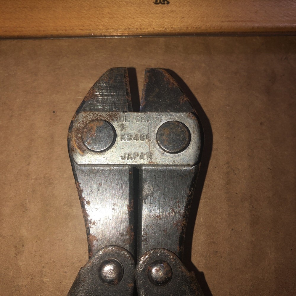 True Craft Tools Bolt Cutter K348G Made In Japan # 3 Missing Lock Needs Buffed !