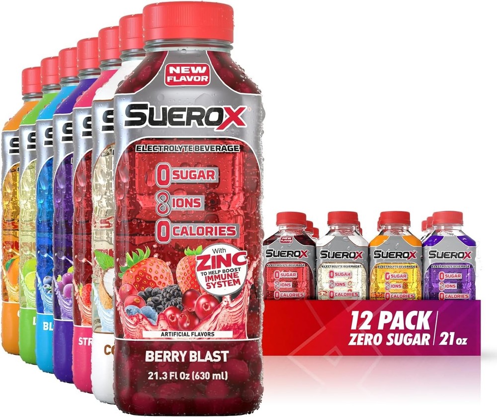 Ultimate 12-Pack Zero Sugar Electrolyte Drink, Hydration & Recovery Solution