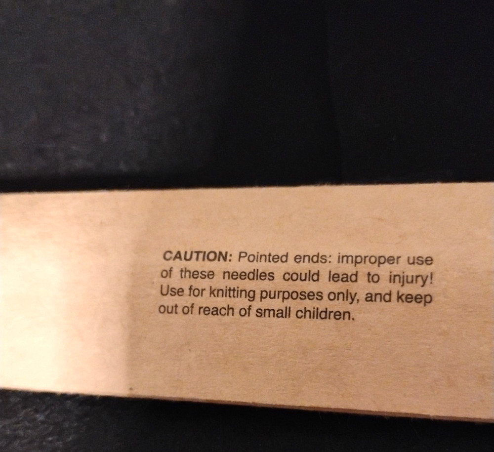 We Are Knitters Single Point Needles Size US 11 8mm