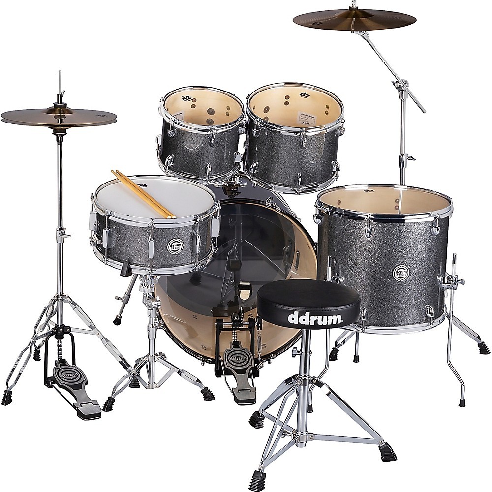 ddrum D2 5-Piece Complete Drum Kit Dark Silver Sparkle