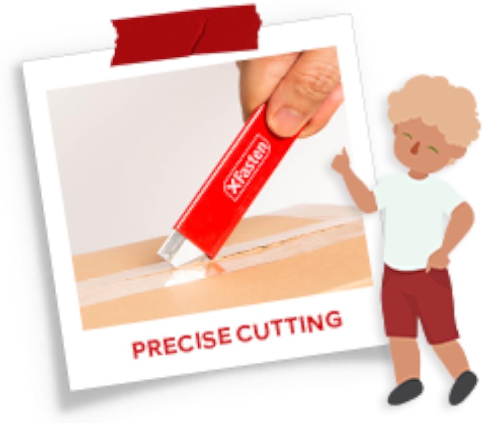 Retractable Box Cutters with Safety Scraper Bulk Cardboard and