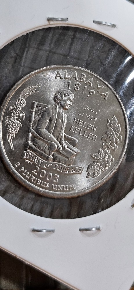 🔥🔥2003 P Hellen Keller Commemorative State Quarter Alabama Error🔥🔥