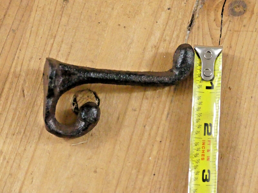 15 Cast Iron Rustic School Style Coat Hooks Hat Hook Hall Tree Restoration Wall