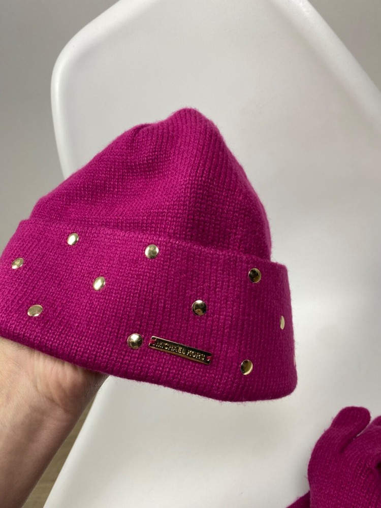 Michael Kors Beanie + Gloves Set