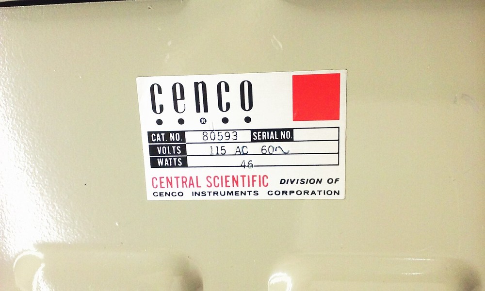 Vintage audio oscillator Cenco 80593 POWERS ON UNTESTED