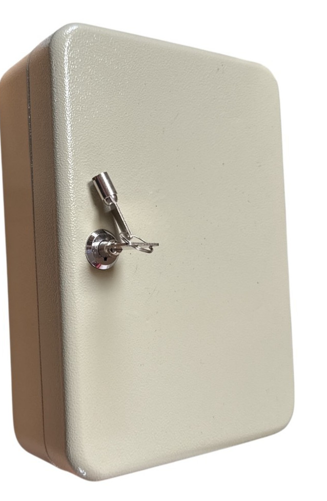 48Key Cabinet Wall Mount Key Storage Lock Box Pre-Owned