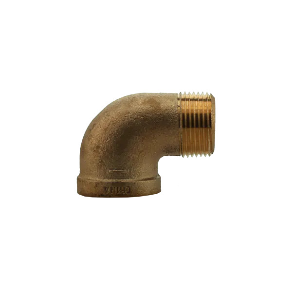 No Lead Brass 90 Street Elbow-1"