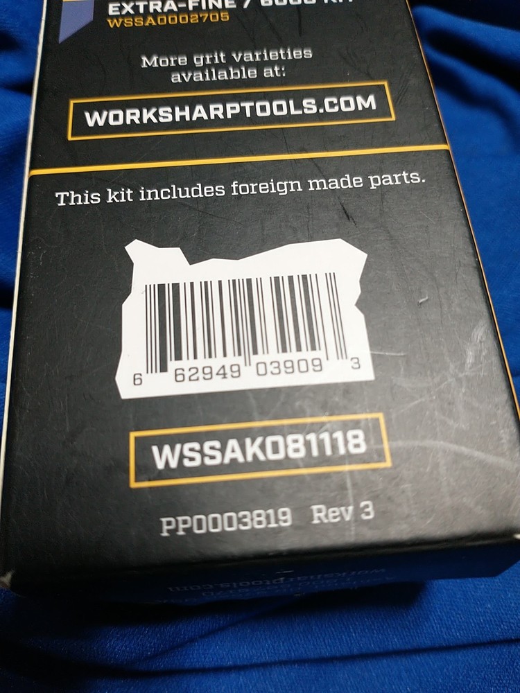 Work Sharp Knife & Tool Sharpener COARSE Grit Replacement Belt Kit WSSAK081118